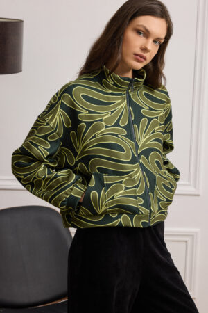 CROPPED PATTERNED JACKET