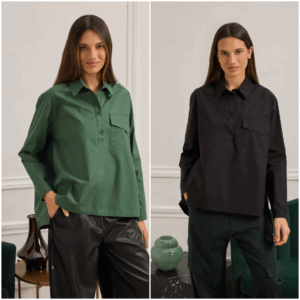 COTTON TUNICS WITH EXTERNAL POCKETS