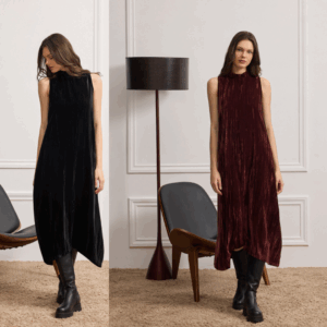 MIDI VELOUR DRESSES
