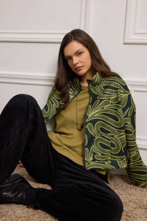 CROPPED PATTERNED JACKET