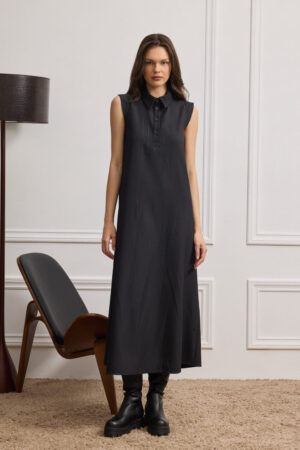 SLEEVELESS MIDI DRESS
