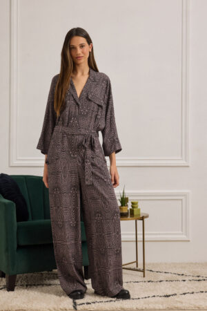 PATTERNED OVERALLS