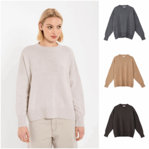 ONE SIZE CASHMERE ROUND NECK SWEATERS