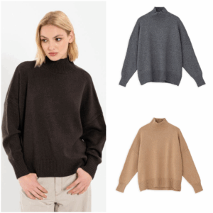 ONE SIZE CASHMERE TURTLENECK SWEATERS